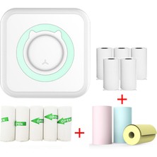 TopOne Mini Bluetooth Kablosuz Taşınabilir Termal Yazıcı - Yeşil (Yurt Dışından)
