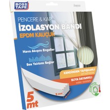 Boss Tape Epdm Kauçuk Pencere Kapı Izolasyon Bandı Beyaz 5MMX15MMX5MT