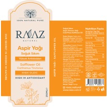 Raaz Aspir Tohumu Yağı %100 Saf Yüksek Oleik 250 ml