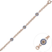Nusnus Nazar Bocuğu Kadın Bileklik Znc 2200 11.20 gr Gold