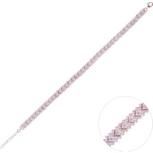Nusnus Kadın Gümüş Bileklik Rose Gold Zrk 2160 11.80 gr