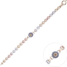 Nusnus Gümüş Bileklik Nazar Boncuklu 11.2 gr