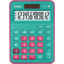 Casio MX-12B-GNRD Yeşil+Pembe 12 Hane Masa Üstü Hesap Makinesi