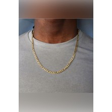 Trend Collection Gold Kaplama Figaro İnce Model Erkek Kolye