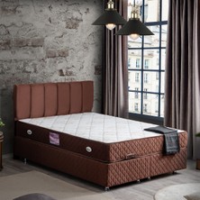 Setay Tetra İkili Set Çift Kişilik Baza Başlık - Koyu Kahve