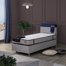 Setay Flora İkili Set Tek Kişilik Baza Başlık - Mavi