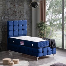 Setay Duke Lüx İkili Set Tek Kişilik Baza Başlık - Lacivert