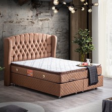 Setay Nice İkili Set Tek Kişilik Baza Başlık - Kahverengi