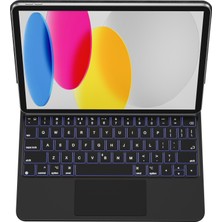 Wiwu iPad Air 10.9 2022 10.nesil Uyumlu Klavyeli Kılıf Touchpad Klavye Aydınlatmalı Wiwu KX005 Keyboard