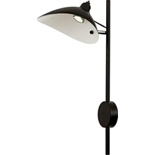 Avonnı AP-9127-1BSY Siyah Boyalı Aplik E14 Metal 21X30CM