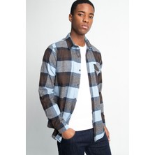 Tudors Slim Fit Uzun Kollu Kışlık Oduncu Ekoseli Erkek Gömlek