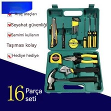 Oloey 16 Parçalı Araç Çift Kullanımlı Bakım Kiti (Yurt Dışından)