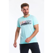 Superfly Men Tshırt Yeşil Erkek T-Shirt 21607-13