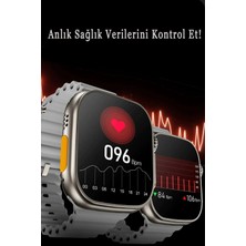 Wearfit Pro Gs 8 Ultra Watch 8 Ultra 49mm Pro Plus Akıllı Saat Android ve Ios Uyumlu Çift Kordonlu