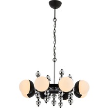 Avonnı AV-60318-8K Krom Kaplama Modern Avize E27 Metal Cam 105CM