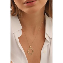 Prenses Pırlanta Altın Kolye /el Yapımı Tasarım Altın Kolye/14 Ayar Altın Isim Kolye/altın Aile Kolye