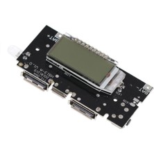 Hobi Mekatronik Çift USB Çıkışlı Ekranlı Powerbank Modülü Şarj Edebilir 5V 2.1A H913-A V1.0