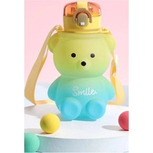 Seram Collection Smile Ayıcık Model Su Matarası Su Şişesi Suluk 800 0ml Bpa Içermez Matara Suluk