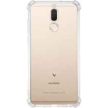 Caseworld Huawei Mate 10 Lite ile Uyumlu Kapak Köşe Korumalı Airbag Antishock Silikon Şeffaf Kılıf