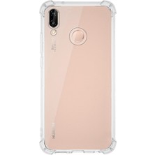 Caseworld Huawei P20 Lite ile Uyumlu Kapak Köşe Korumalı Airbag Antishock Silikon Şeffaf Kılıf