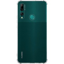 Caseworld Huawei Y9 Prime 2019 ile Uyumlu Kapak Köşe Korumalı Airbag Antishock Silikon Şeffaf Kılıf