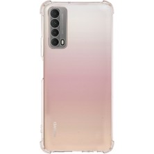 Kılıfmania Huawei P Smart 2021 ile Uyumlu Kapak Köşe Korumalı Airbag Antishock Silikon Şeffaf Kılıf