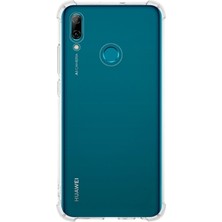 Kzy Huawei P Smart 2019 ile Uyumlu Kapak Köşe Korumalı Airbag Antishock Silikon Şeffaf Kılıf