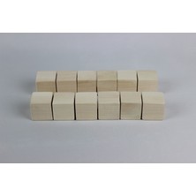 Ali Wooden 12 Lı Naturel Küçük Küp (3,2 Cm)