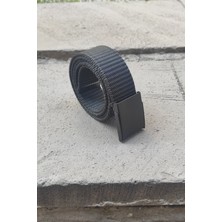 Gölge Plastik ve Demir Tokalı 4 Adet Siyah Kolon(Bez) Kemer