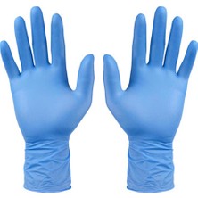 Platin Gloves Nitril Pudrasız Mavi Eldiven  100'LÜ Paket