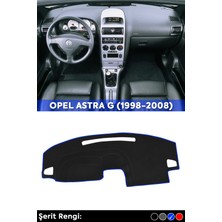 Tegin Opel Astra G (1998-2008) 3D Torpido Koruma Kılıfı - Ön Göğüs Kaplama - Mavi Şerit