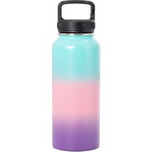 Fitmart Paslanmaz Çelik Vakumlu Termos Küçük 950ML - Mavi-Pembe-Mor