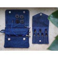 Balım Örgü Evi Knitpro Denim (Indigo) Ultra Kısa Şiş Seti 5 cm