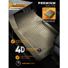 Promats Bmv X1 2010 Model ve Sonrası Uyumlu Oto Paspas 4d   Profesyonel (Bej)