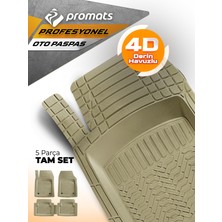 Promats Bmv X1 2010 Model ve Sonrası Uyumlu Oto Paspas 4d   Profesyonel (Bej)