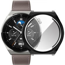 Polham Huawei Watch Gt 3 Pro 43MM Ful Kaplama Koruyucu Kılıf, Soft Silikon Darbe Emici Saat Kılıf