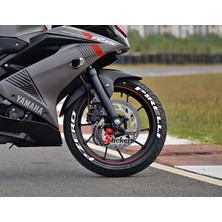 Ps Stickers Pzero Motorsiklet Lastik Yazısı Sticker 4 Adet Lastik Stiker