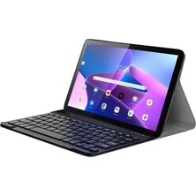 Microcase Lenovo Tab M10 3.nesil TB328FU ZAAG0003TR 10.1 Inch T328 Bluetooth Klavyeli Standlı Kılıf - Bkk1