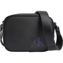 Calvin Klein Siyah Kadın Fermuarlı Çapraz Çanta K60K610304BDS