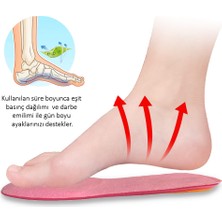 Gel Comfort - Topuk ve Metatarsal Destekli Jel Ayakkabı Tabanlığı, Darbe Emici Günlük İç Tabanlık