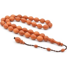 Murty99 Usta Işi Sistemli Beyzi Kesim Turuncu Fiber Tesbih Iri Boy