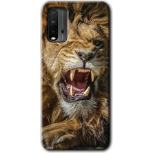 Bera Aksesuar Xiaomi Redmi 9t Kılıf Baskılı Kapak - Lion King +Tam Kaplayan Mat Seramik