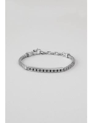 So CHIC İtalyan  21 Cm Gümüş Erkek Zincir  Bileklik