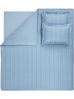 Yataş Bedding Shelly Çift Kişilik Xl Bambu Saten Nevresim Takımı - Indigo