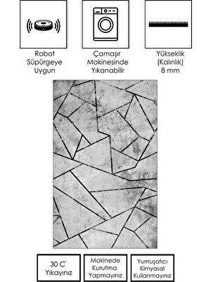 Ruglod Makinede Yıkanabilir Kaymaz Taban Leke Tutmaz Salon Halısı Mutfak Halısı Ve Yolluk