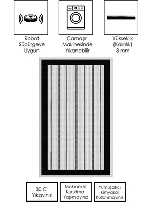 Ruglod Makinede Yıkanabilir Kaymaz Taban Leke Tutmaz Salon Halısı Mutfak Halısı Ve Yolluk