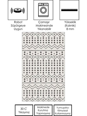Ruglod Makinede Yıkanabilir Kaymaz Taban Leke Tutmaz  Salon Halısı Mutfak Halısı Ve Yolluk