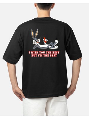 MMC Wedday Bugs Bunny Sevimli Tavşan Tasarım Baksılı T-Shirt Weds1