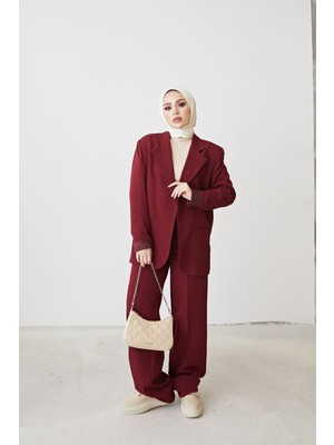 Miostil Retro Palazzo Takım-Bordo