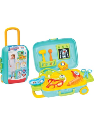 Dede Candy ve Ken Doktor Seti Bavulum 15 Parça 2-7 Yaş Aralığı İçin Eğlenceli Oyun